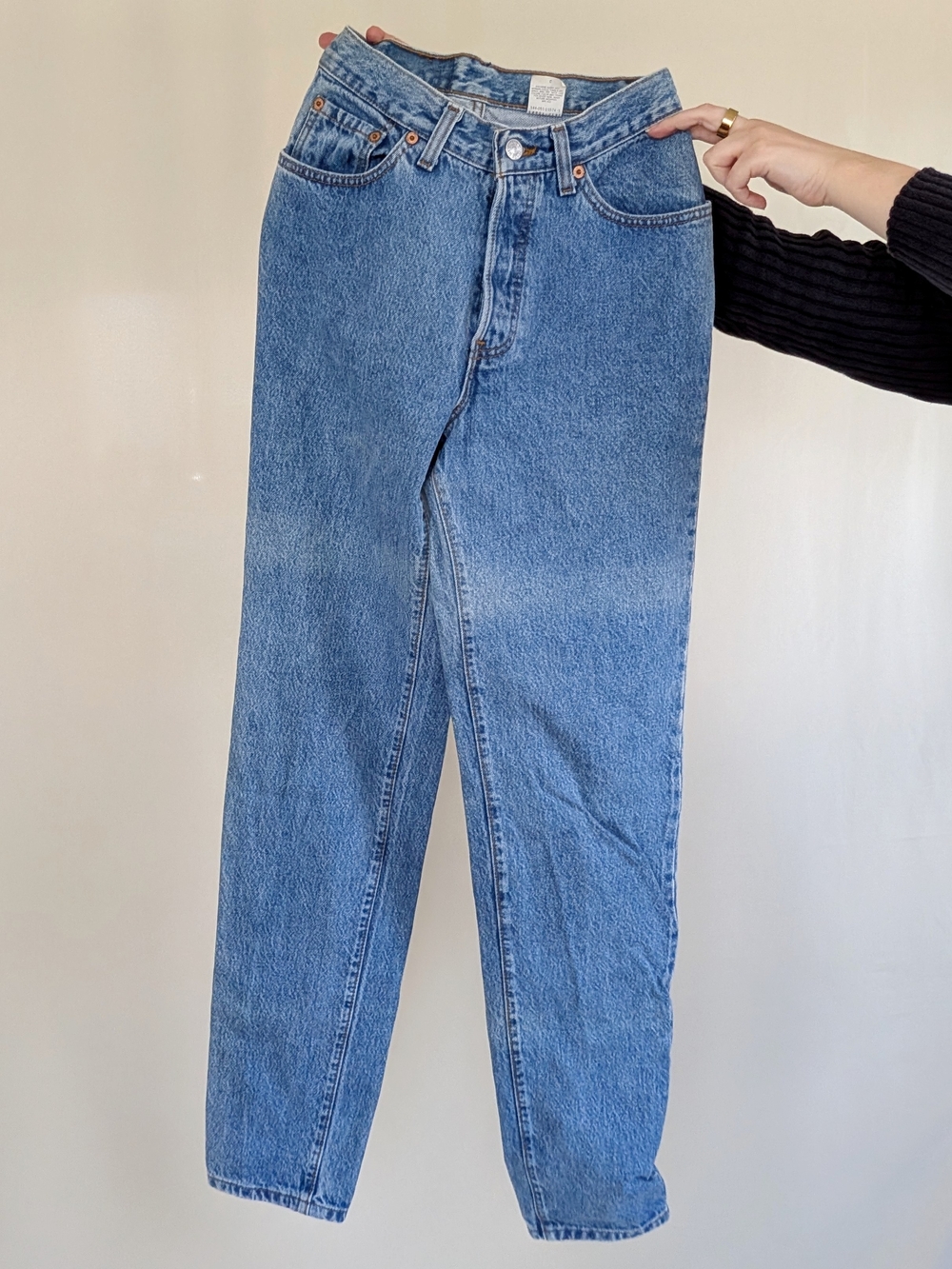 Vintage 1991 Levi’s 501 Jeans Made in USA High Waisted Straight Leg